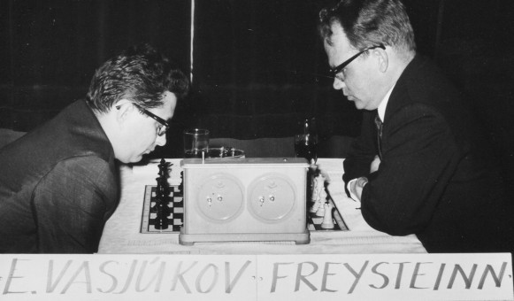 1966 eða 68 Reykjavíkurmót Vasiukov vs Freysteinn